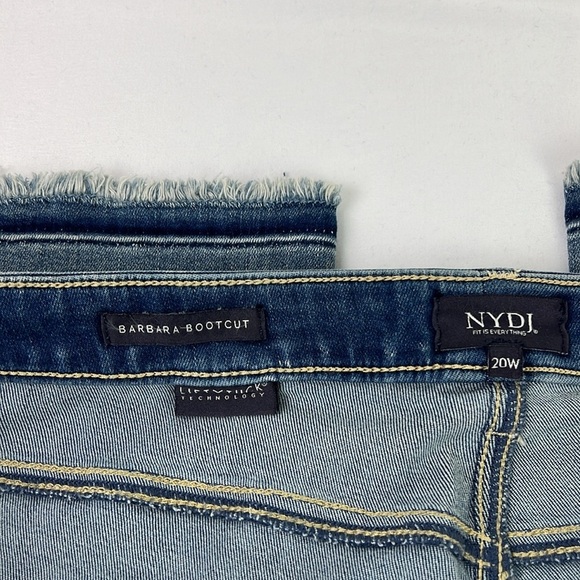 NYDJ New Women’s 20W Lift x Tuck Barbara Bootcut Ankle Fray Hem Stretchy Jean - Picture 4 of 10